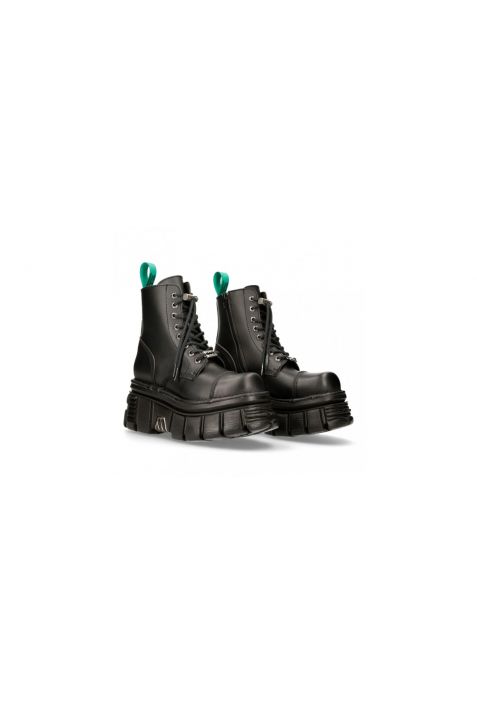 New Rock Ancle Boot Metallic M-NEWMILI083-VS2 wegańskie buty rockowe