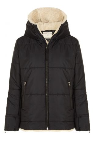 Will's Recycled Vegan Shearling Puffer Black