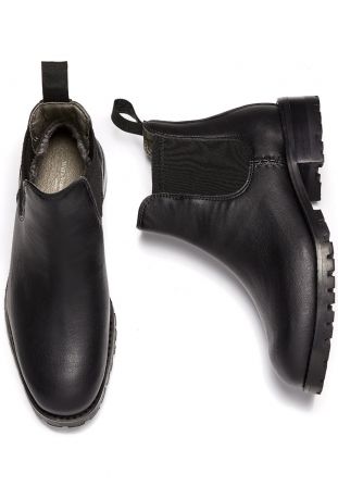 WILL'S Insulated Waterproof Black Boots Wegańskie ocieplane i wodoodporne sztyblety męskie