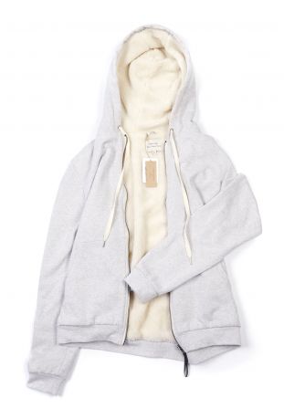 Will's Zip Up Hoodie with Recycled Vegan Shearling Lining