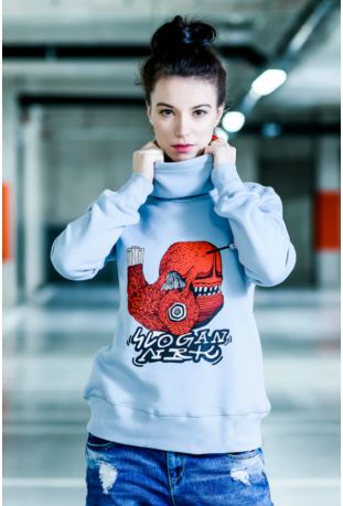 Poppy Fish Bio-Baumwolle Damen sweatshirt